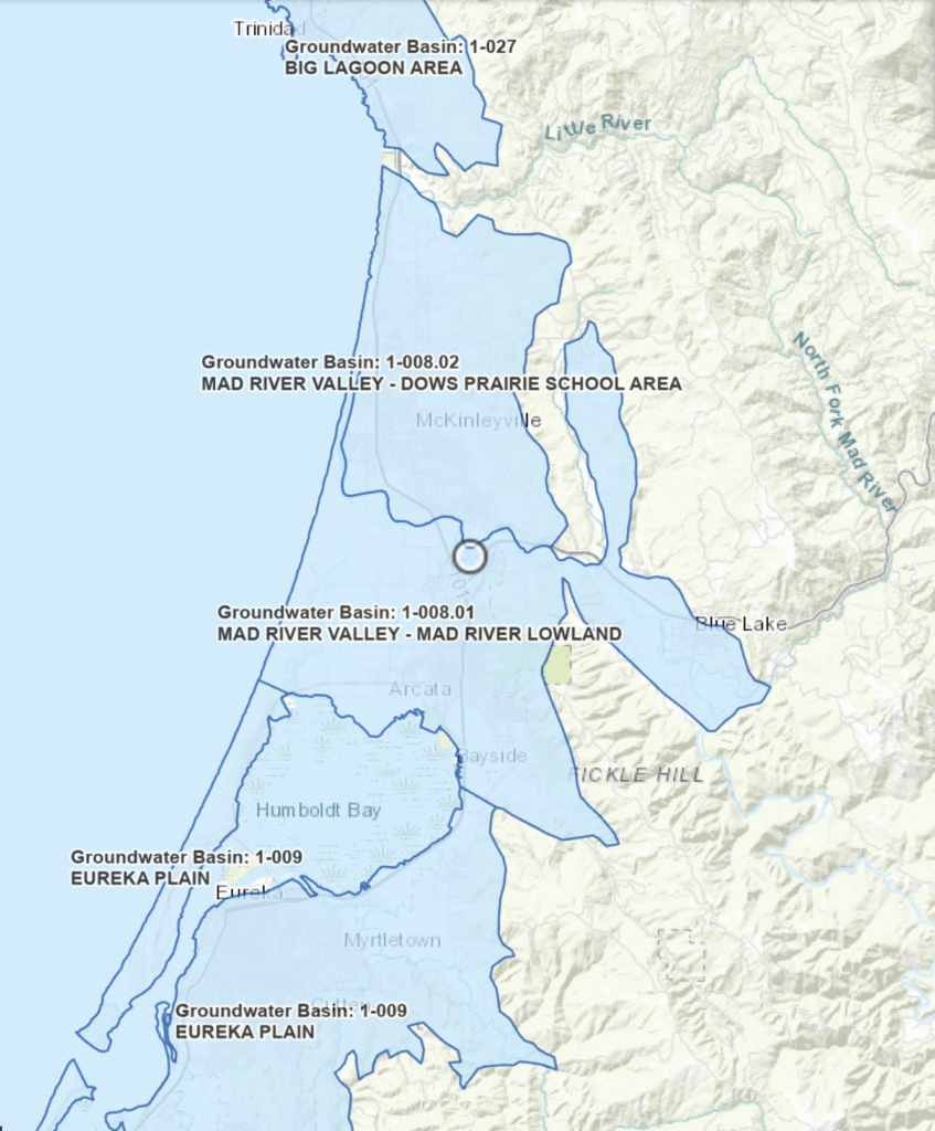 Mad River Valley. Source: CA DWR / Bulletin 118